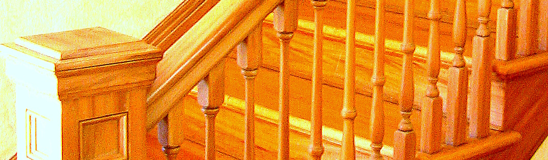 Fine Woodworking Staircase header